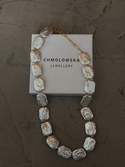 złote naszyjniki Naszyjnik z pereł naturalnych