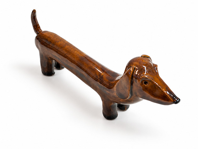 figurki i rzeźby Ceramiczny jamnik