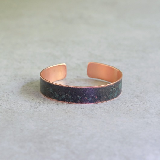 biżuteria męska Bransoletka miedziana patynowana 19,7,3x1,5 cm