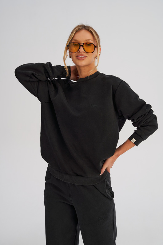 bluza bez kaptura damska Damska bluza bez kaptura WASHED