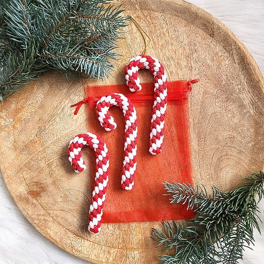 ozdoby choinkowe Zestaw 3 szt. Candy Cane Laska Cukrowa - Ozdoby Świąteczne na choinkę