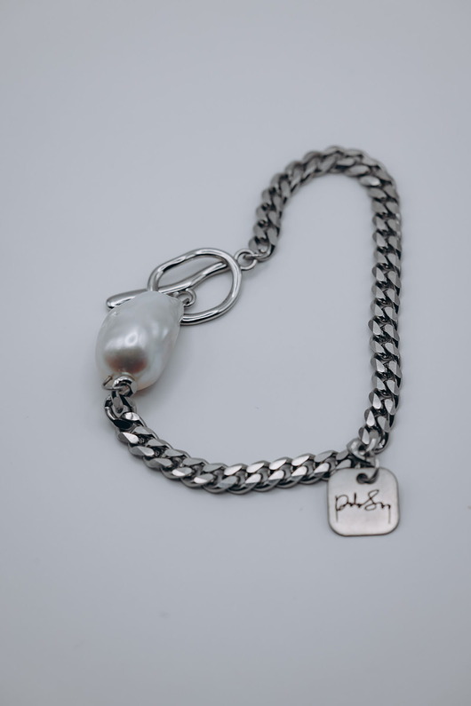 bransoletki - inne ROMEO bransoleta 01 srebrna