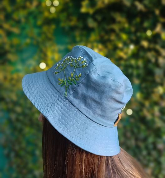 czapki damskie Bucket hat świerząbek gajowy