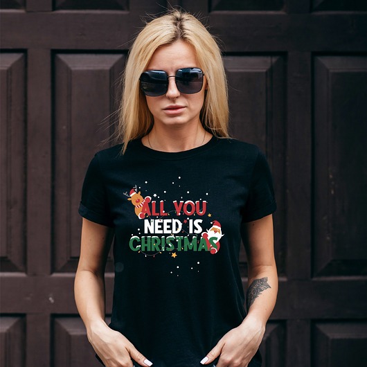 t-shirt damskie Koszulka damska organiczna All You need