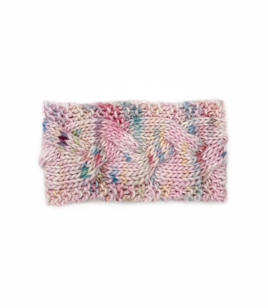 opaski do włosów Kolorowa wełniana opaska w warkocze