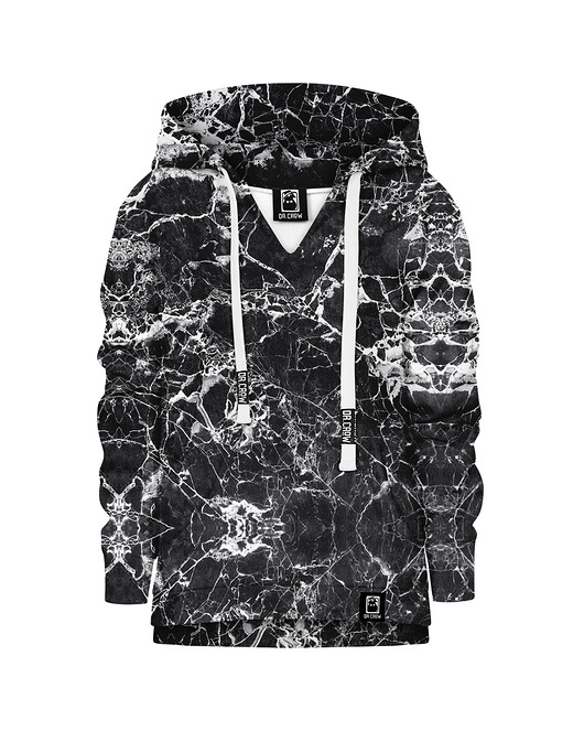 bluzy dla dziewczynki Bluza Dziewczynka DR.CROW Marble Black
