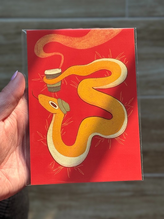 grafiki i ilustracje Print "CNY 2025" - rok węża