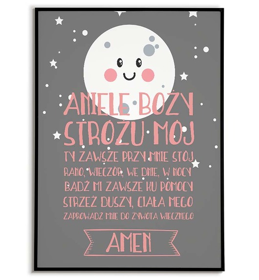 Chrzest - inne PLAKAT MODLITWA komunia /chrzest dla dziecka