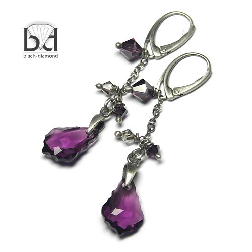 kryształ Swarovski  w oksydzie Black Diamond