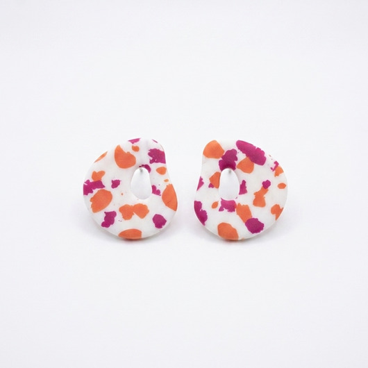 kolczyki z masy plastycznej Kolczyki Orangine