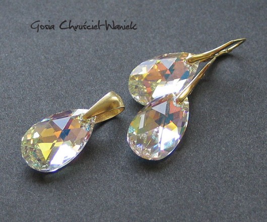 kryształ Swarovski w złocie Gosia Chruściel-Waniek