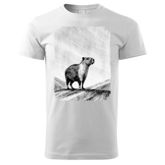 t-shirty męskie Tatra Art i kapibara na szlaku