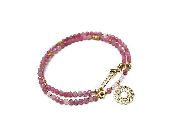 chokery Turmaliny różowe /choker/ vol. 14 - naszyjnik - Szlachetna kolekcja