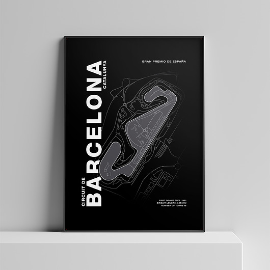 plakaty Plakat Tory wyścigowe - Barcelona