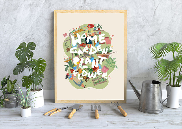 plakaty Plakat. Wiosna w ogrodzie