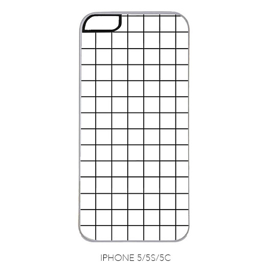 iPhone case etui obudowa KRATKA 5/5s/6/6s/7 Lawendowy Bazar