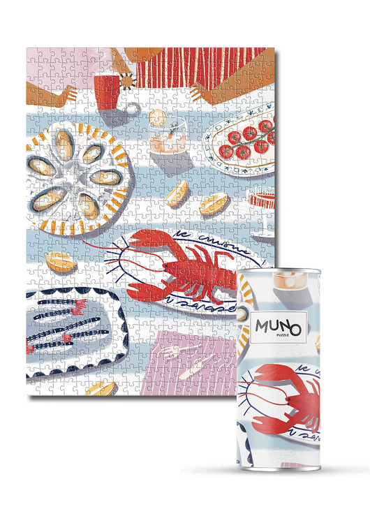 puzzle dla dzieci Puzzle 500 "The Oysters" by Magda Pawliczek w tubie