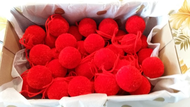 Pompon 1 sztuka 3,5 cm Lovekulkowe