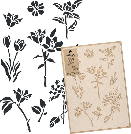 tapety i naklejki ścienne Szablon malarski wielokrotny // KWIATY POLNE