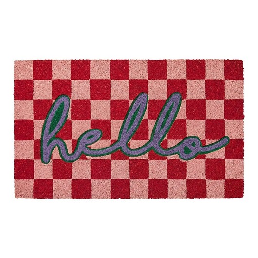 wycieraczki pod drzwi Wycieraczka wejściowa kokos Hello, 75x45 cm