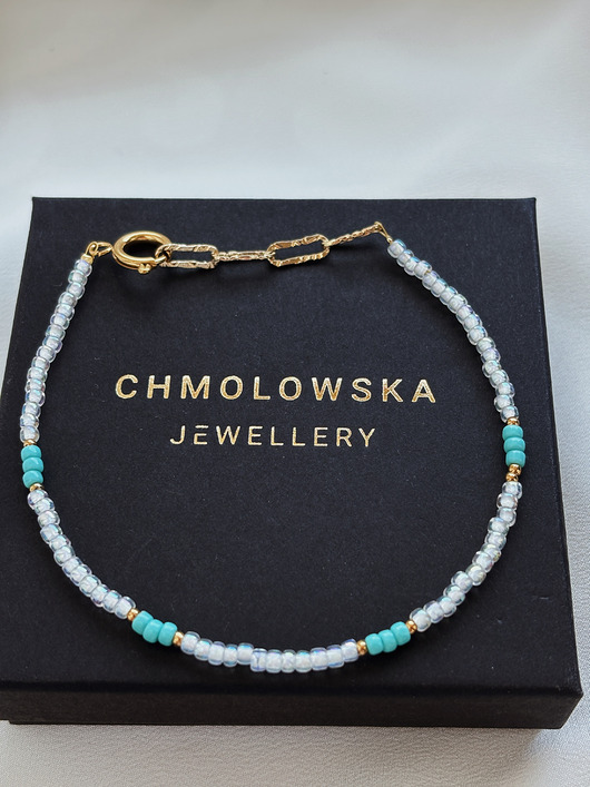 bransoletki z kamieni naturalnych Bransoletka na nogę toho