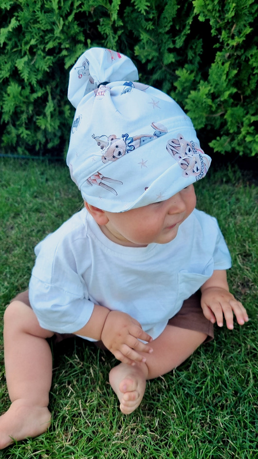Chustka z daszkiem od 0-12 lat  RÓŻNE WZORY Mi Bebe