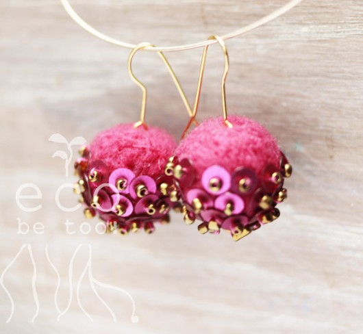 klub 54- deep ping earrings ecobetoo
