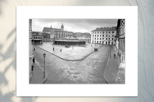 fotografia Fotografia z passe-partout: Plac Nowy, Kazimierz