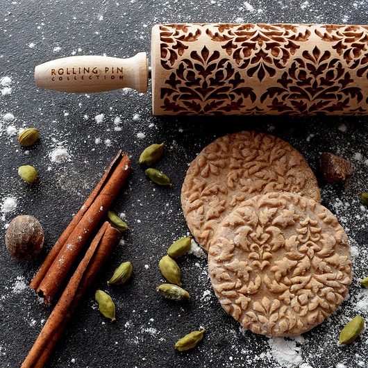 damask nr 1- mały wałek grawerowany Rolling Pin Collection