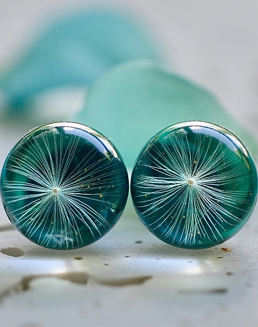 Kolczyki - sztyfty z dmuchawcem Grol Jewellery