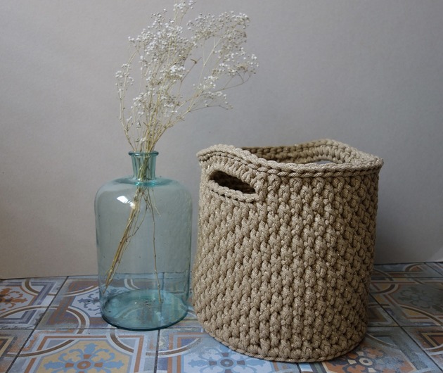 kosze do przechowywania Duży kosz Camel gold