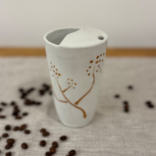 kubki Porcelanowy kubek do kawy na wynos  375ml