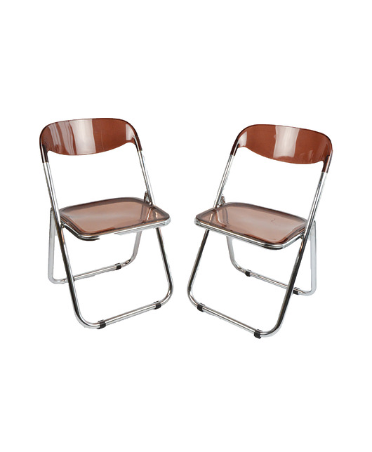 krzesła Para krzeseł składanych Modello Depositato, Włochy, lata 70