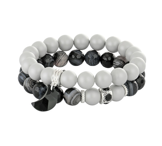 Pearly chic - silver night. Lavoga