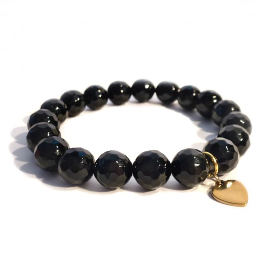 WIOSENNA PROMOCJA! Bransoletka 'Black Onyx labonita