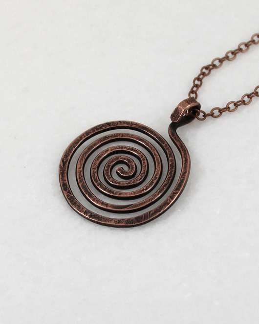 wisiory Wężowy - miedziany wisior - unikat