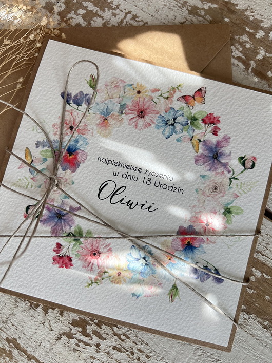 kartki scrapbooking Personalizowany prezent - kartka ręcznie robiona na urodziny, pomysł na preze
