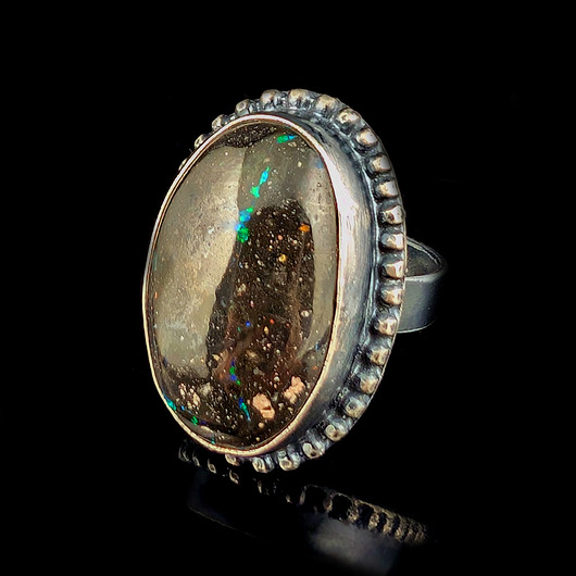 pierścionki srebrne Pierścionek Opal z Australii