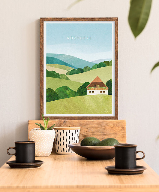 plakaty Roztocze - Zielona Kraina - plakat fine art
