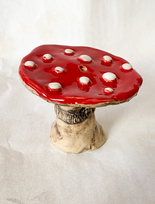 Podstawki pod kadzidełka Grzybek ceramiczny podstawka na kadzidełko
