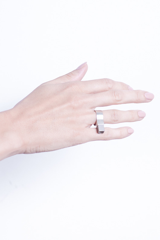 pierścionek BIG/LONG wraz z kolczykami Daria Siwiak Jewellery