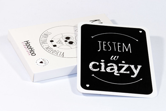 Black&White - Moja Ciąża - Karty do zdjęć HooHooCreations