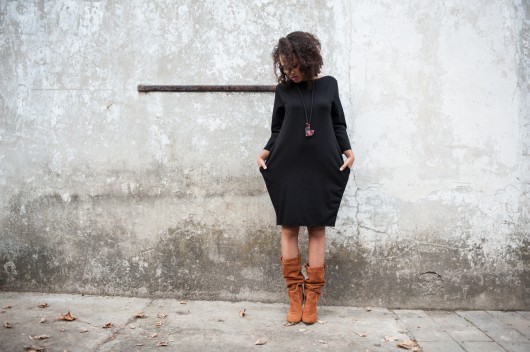 Pear dress czarna tunika kokowor