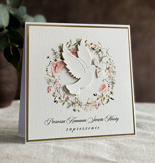 zaproszenia na komunię Zaproszenia na komunię, wzór 48B