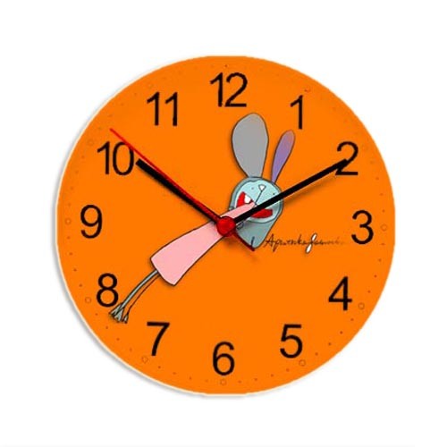 Zegar Bunny Orange 01 Duet design