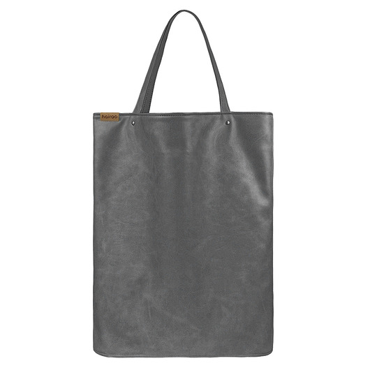 Mega shopper torba grafitowa na zamek hairoo