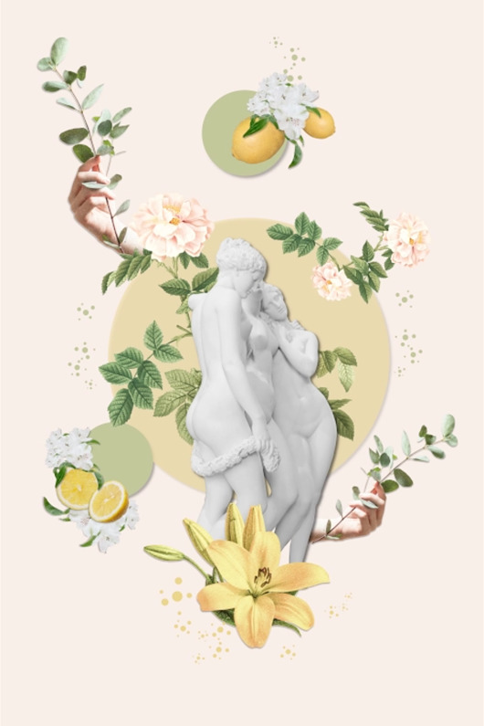 grafiki i ilustracje Plakat, kolaż Lemon Tree rzeźbą