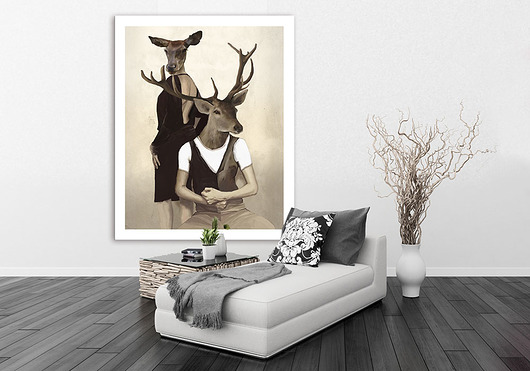 OBRAZ NA PŁÓTNIE - 80x100cm marriage NOWdeco