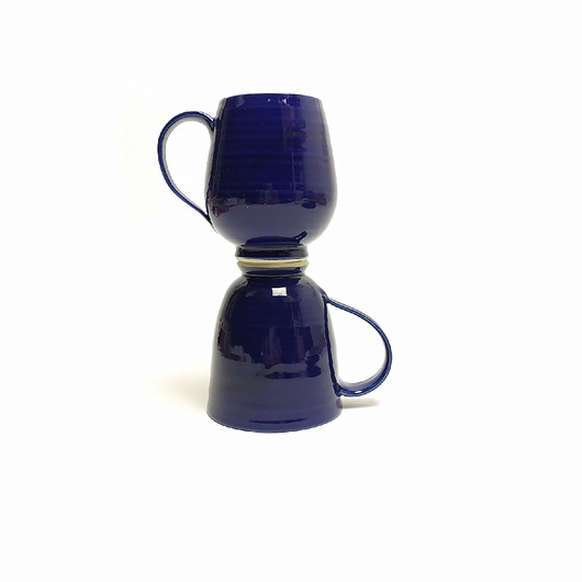 Kubek KALDO i FREDO, kobaltowy MANOceramics