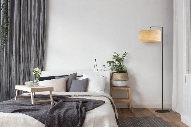 lampy podłogowe Elegancka lampa stojąca do salonu w stylu boho BOLIVIA BOHO